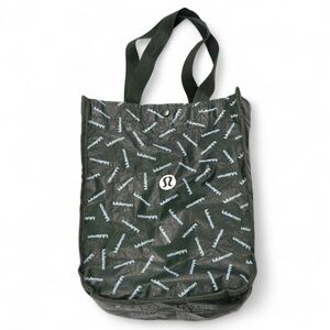 Lululemon Small Reusable Shopping Tote Lunch Bag 💚GREEN 💚.